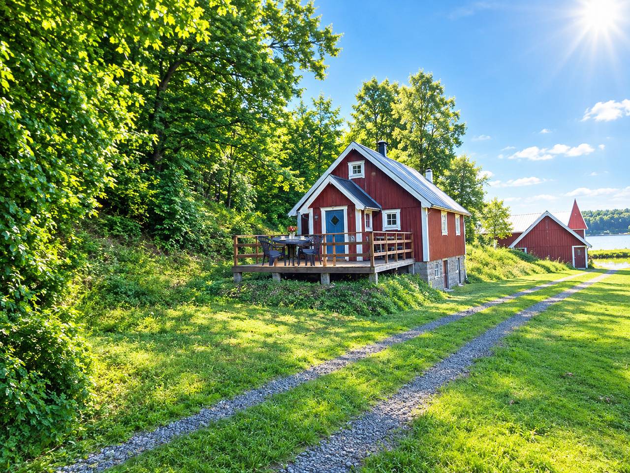 Ferienhaus zwischen den Seen Oklången und Mäsen in Varberg, Halland