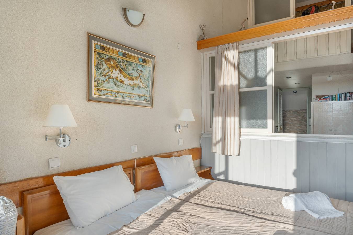Ganze Wohnung, Ferienwohnung 'Zwei-Schlafzimmer Nr. 1' mit Meerblick, Wi-Fi und Klimaanlage in Panormos, Kalymnos