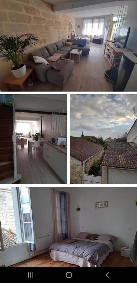 Gîte pour 6 personnes, avec jardin et vue, animaux acceptés à Guîtres