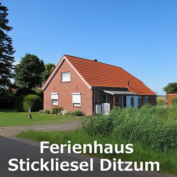 Ferienhaus für 7 Personen, mit Ausblick und Garten, kinderfreundlich in Ditzum