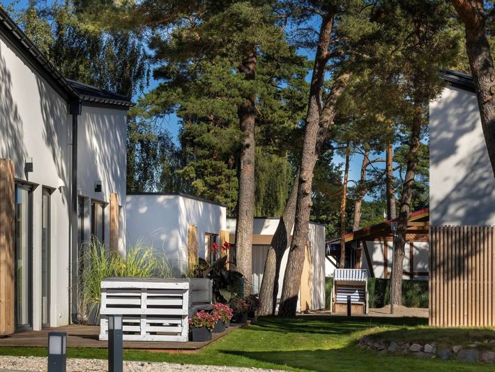 Bungalow für 6 Personen, mit Terrasse und Garten