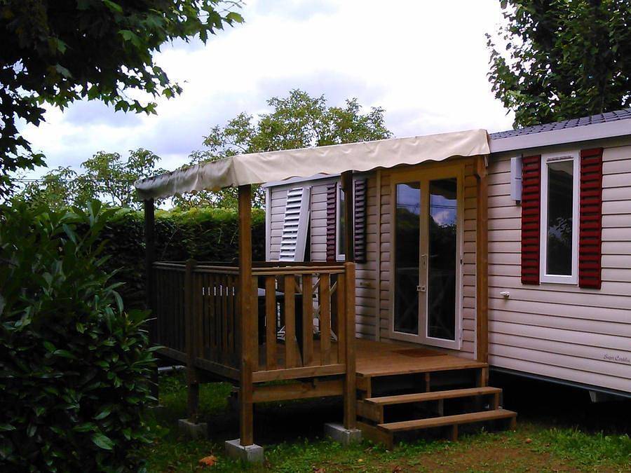 Camping Le Pigeonnier - Mobilheim 8 personen - Tourterelle in Saint-Crépin-et-Carlucet, Périgord Noir