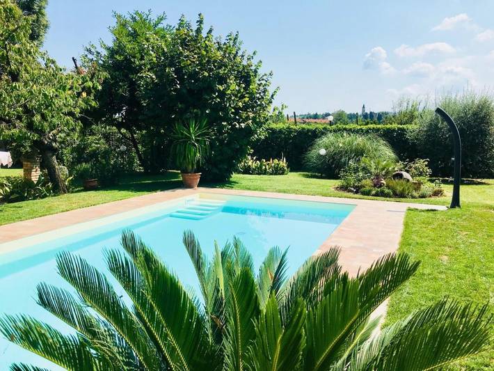 Ferienhaus für 6 Personen, mit Terrasse und Garten sowie Pool und Ausblick in San Marino - 3