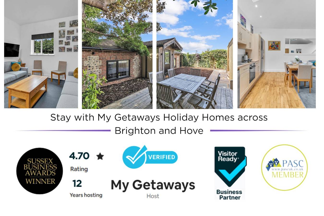 Garden Lodge With Parking | By My Getaways in Brighton, Sussex