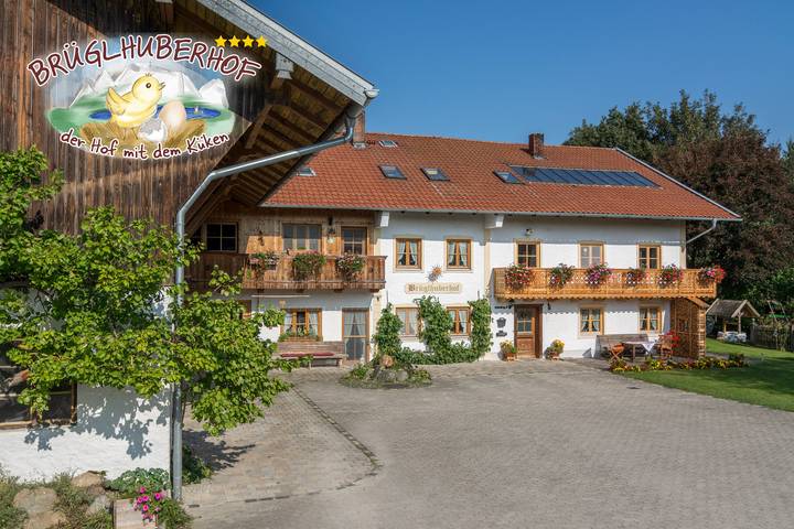 Brüglhuberhof - Ferienwohnung 50 qm, mit zwei Schlafzimmer und Terrasse in Kienberg, Landkreis Traunstein