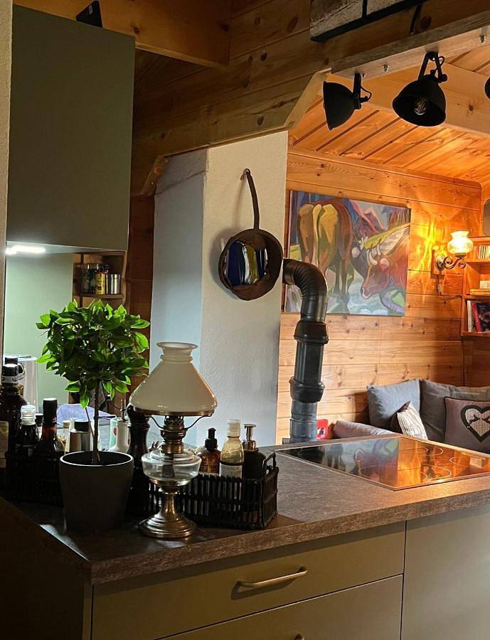 Ferienhaus für 2 Personen, mit Balkon und Whirlpool sowie Terrasse und Garten in Grüsch