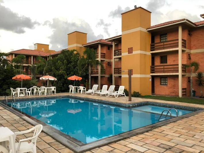 Pousadas para 3 pessoas, com jardim e piscina infantil e ainda piscina and vista em Capão da Canoa