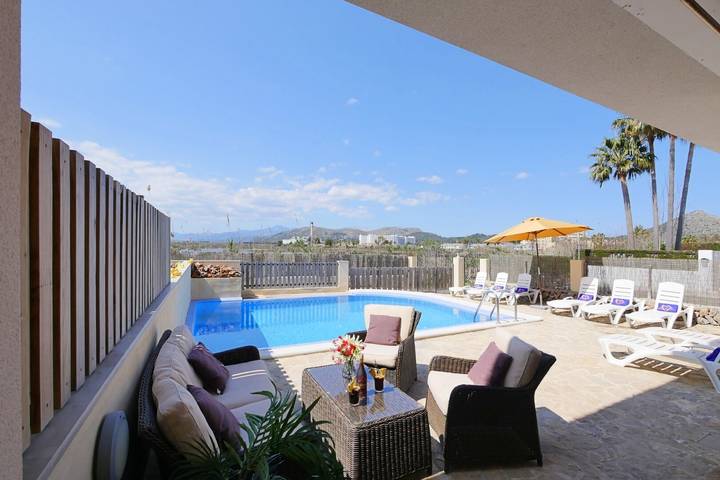 Villa für 8 Personen, mit Balkon und Garten sowie Seeblick in Playa de Muro - 3