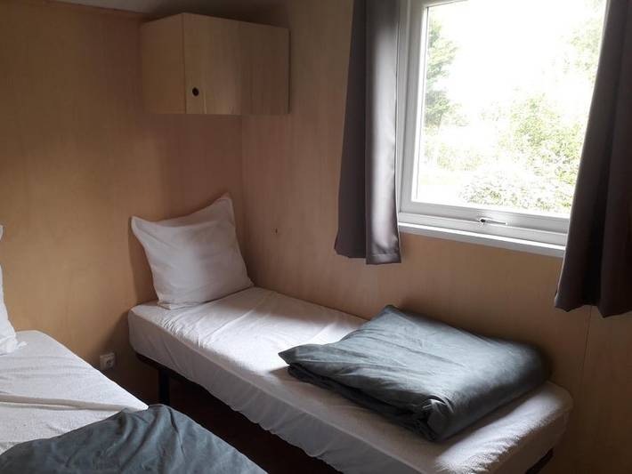 Camping Les Peupliers - Mobilheim 4 personen - Elite Stoff Und Holz, Ohne Sanitäranlagen in Pouldreuzic, Côte de Cornouaille
