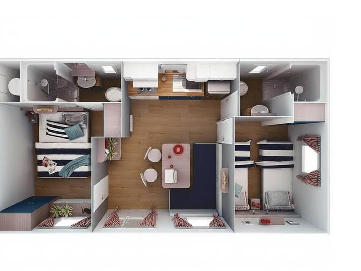 Camping für 4 Personen, mit Balkon/Terrasse, kinderfreundlich in Zadar - 3