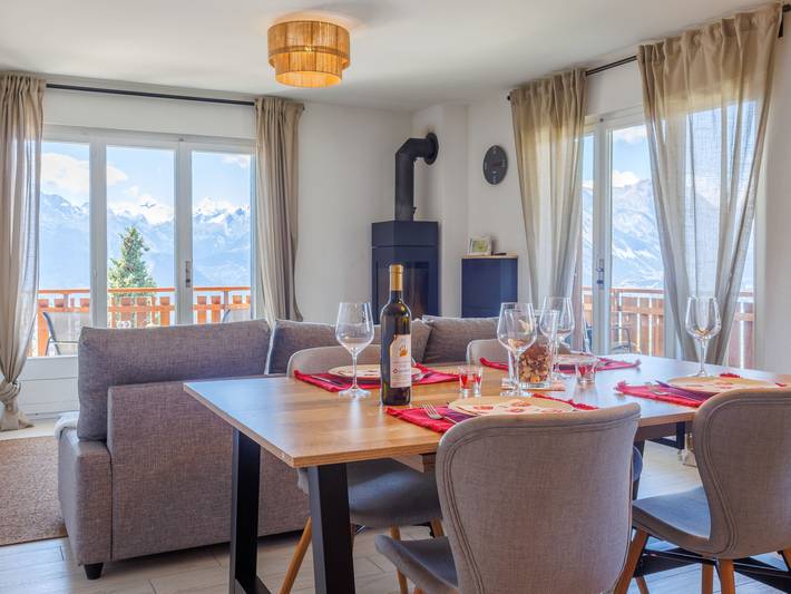 Ferienwohnung für 5 Personen, mit Balkon in Veysonnaz