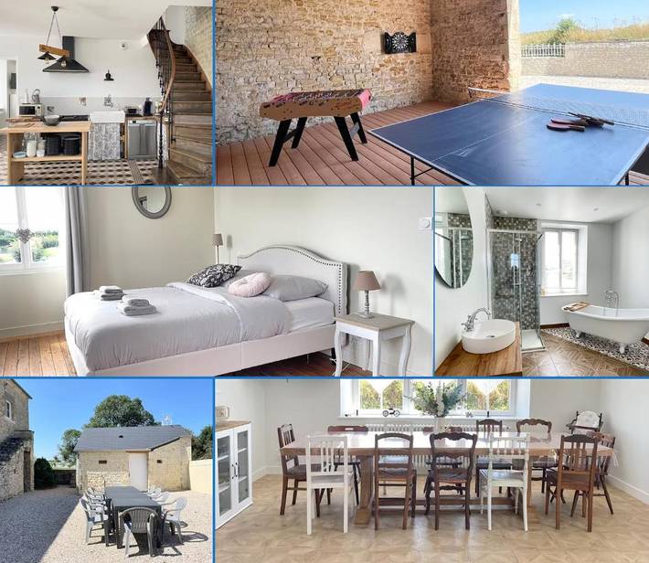 Location de vacances pour 12 personnes, avec vue et jardin, animaux acceptés à Crouay - 2