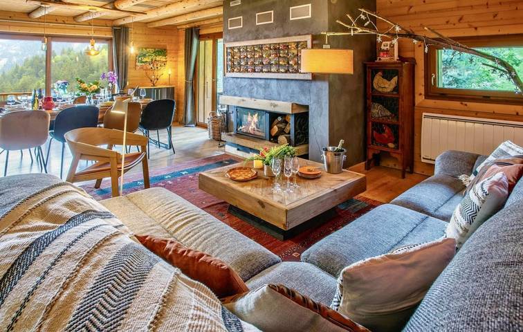 Chalet pour 10 personnes, avec terrasse ainsi que jacuzzi et sauna dans Le Corbier - 3
