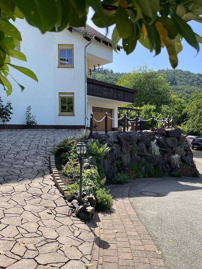 Ferienwohnung für 4 Personen, mit Terrasse und Sauna sowie Ausblick in Dannenfels