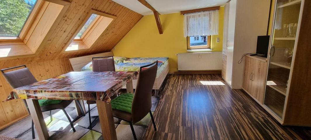 Ferienwohnung für 3 Personen, mit Terrasse und Garten sowie Ausblick in Neuhausen/Erzgebirge
