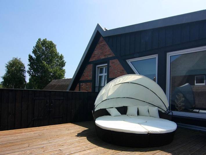 Ferienwohnung für 4 Personen, mit Terrasse und Sauna in Mönkebude