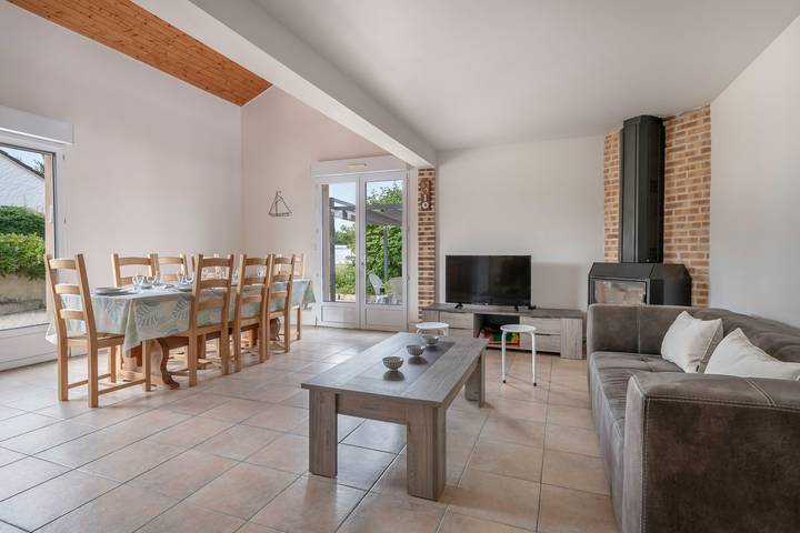 Maison de vacances pour 10 personnes, avec Balcon ainsi que Terrasse et Jardin