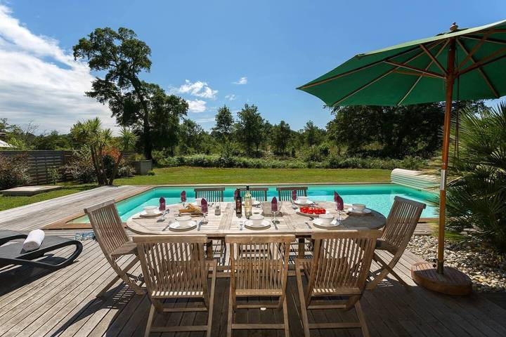 Villa pour 12 personnes, avec Jardin et Piscine à Moliets-et-Maa