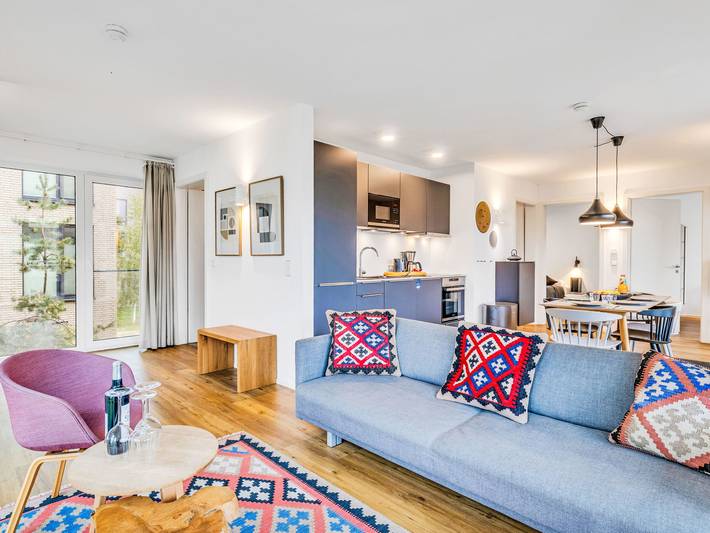 Ferienwohnung für 6 Personen, mit Balkon und Kinderpool sowie Sauna, mit Haustier in Lembruch