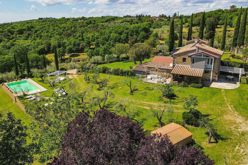 Haus mit umzäuntem Garten, privatem Pool, Klimaanlage 35 km von Siena und Arezzo in Sinalunga, Siena Provinz