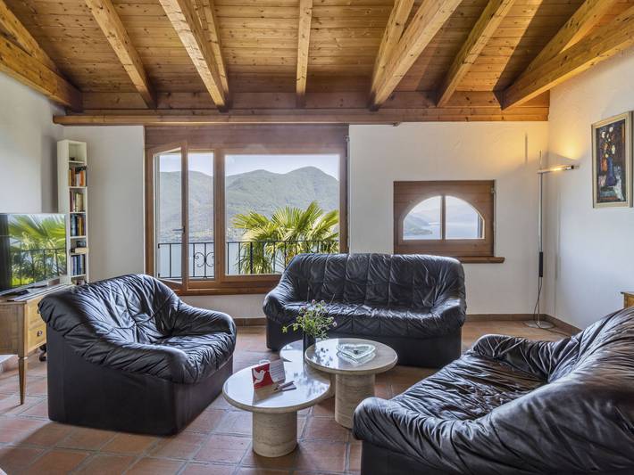 Ferienhaus für 4 Personen, mit Balkon und Terrasse sowie Garten und Seeblick in Brissago - 4