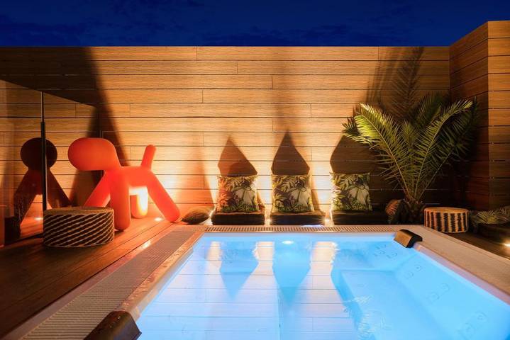 Casa de huéspuedes para 2 personas, con Terraza además de Jacuzzi y Sauna en Garraf