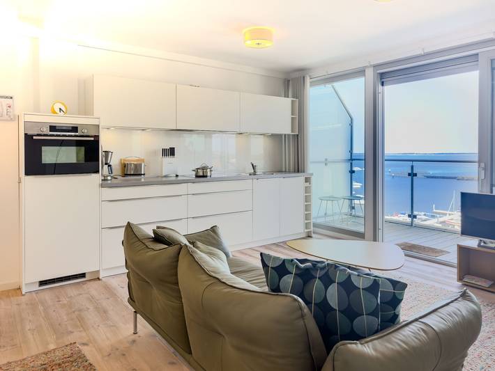 Ferienwohnung mit Meerblick für 2 Personen, mit Balkon