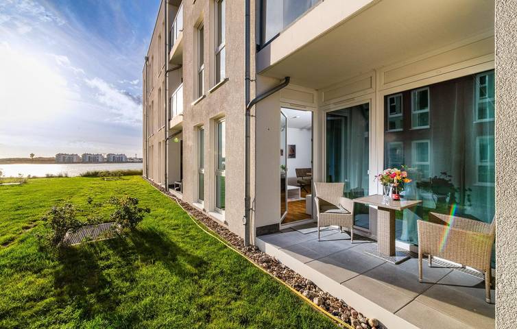 Ferienwohnung für 4 Personen, mit Terrasse und Sauna in Olpenitz