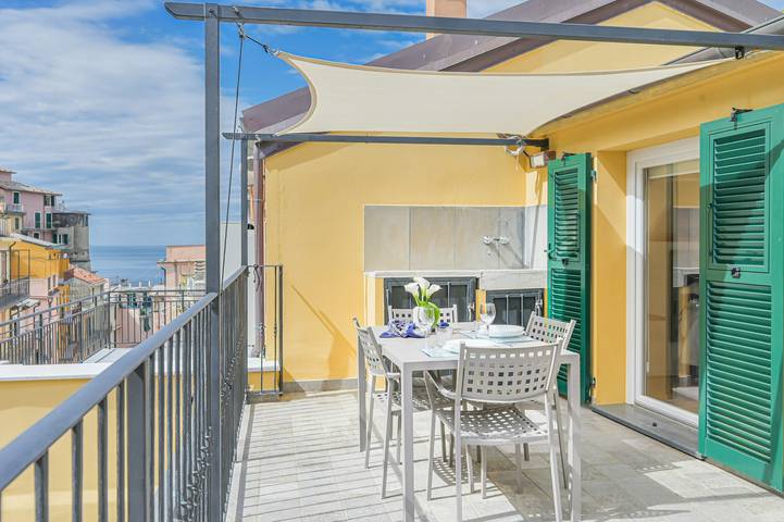 Ferielejlighed for 2 personer, med terrasse i Manarola