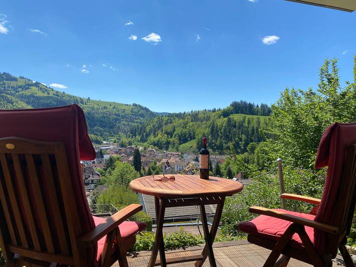 Ferienwohnung für 4 Personen, mit Ausblick und Terrasse in Schönau im Schwarzwald