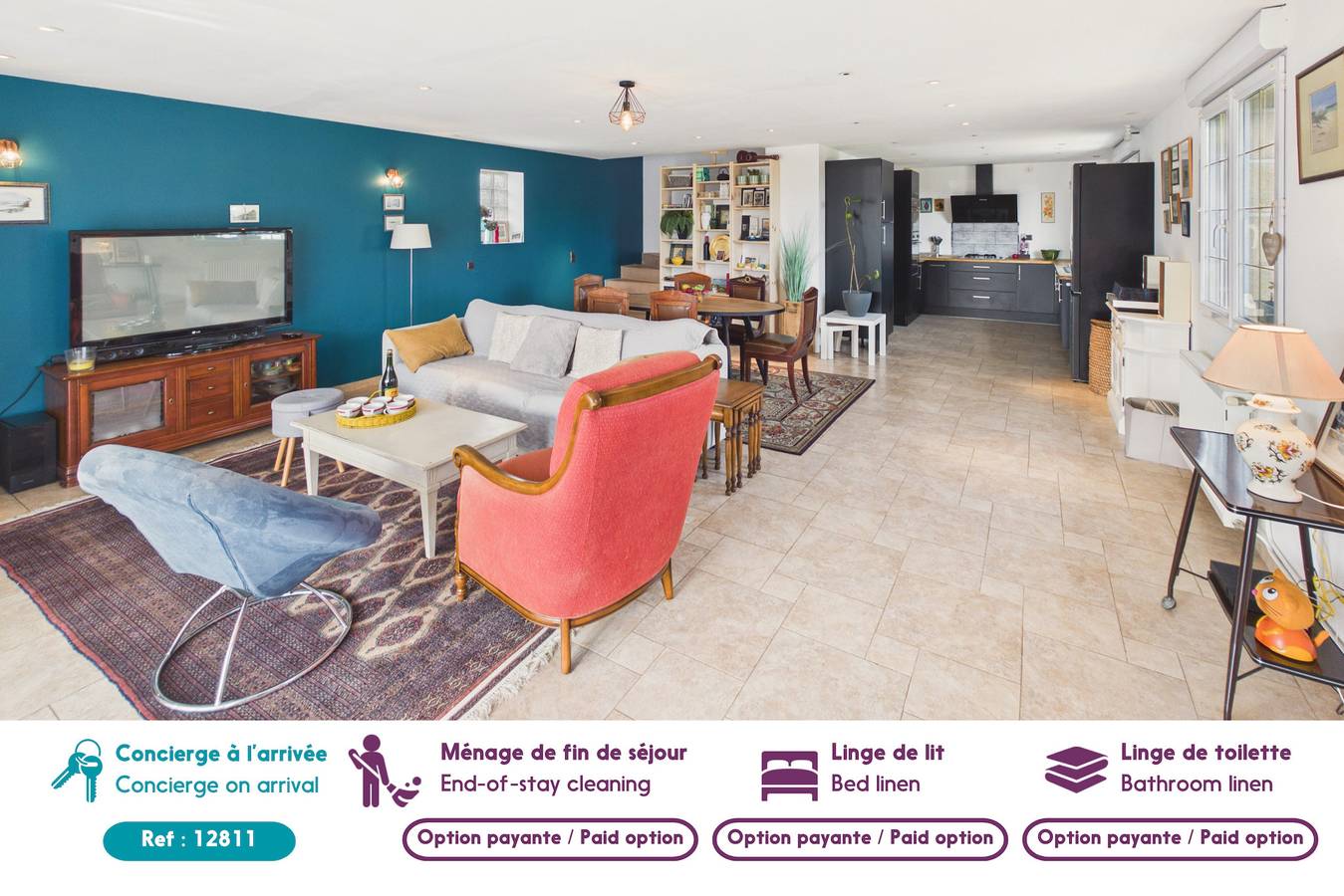 Maison pour 6 avec Jacuzzi et grand jardin in Treffiagat, Quimper und Umgebung