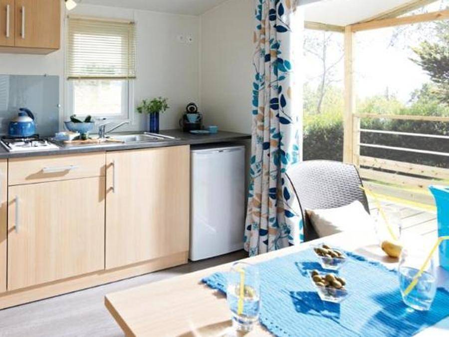 Camping Bel Air - Mobilhome 2 personnes - Mobil home Cocoon climatisé Dimanche in Berrias-et-Casteljau, Parc national des Cévennes