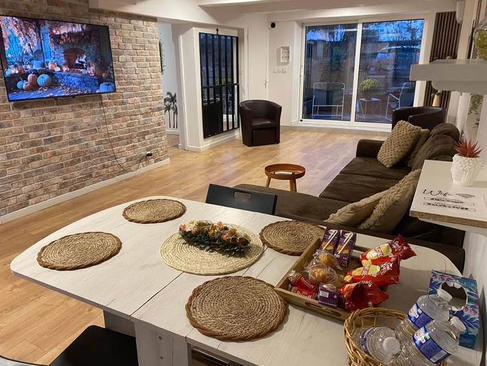 Appartement de vacances pour 6 personnes, avec Balcon ainsi que Terrasse et Jardin