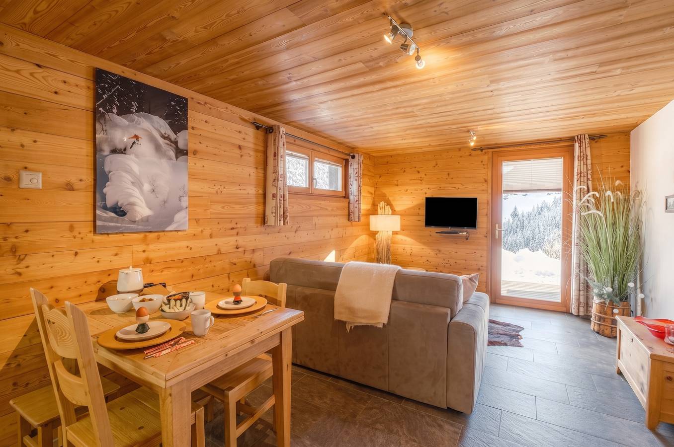 Ganze Wohnung, Appartement Anniviers 55 m² mit Jacuzzi in Grimentz, Anniviers