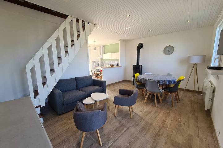 Maison de vacances pour 7 personnes, avec terrasse et jardin, animaux acceptés