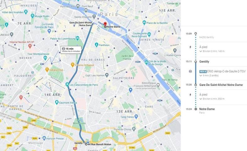 Gîte pour 5 personnes dans Gare De Gentilly - 4