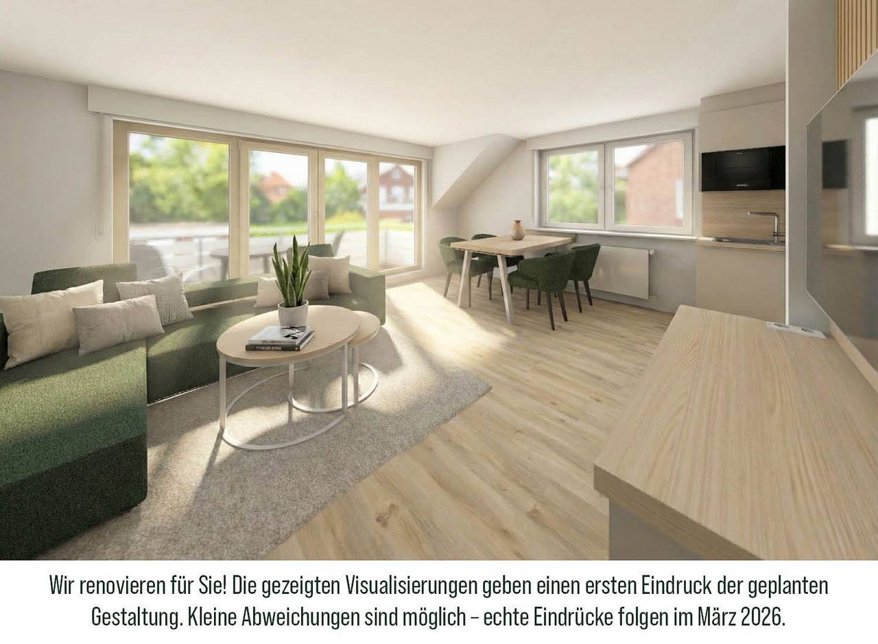 Appartement entier, Appartement confortable au bord de la mer avec balcon et télévision in Norddeich, Norden et ses environs