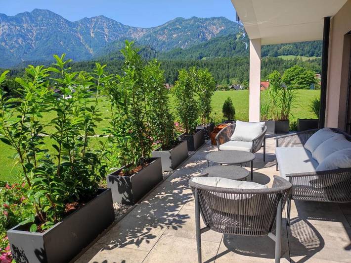 Ferienwohnung für 2 Personen, mit Ausblick und Garten sowie Terrasse - 1