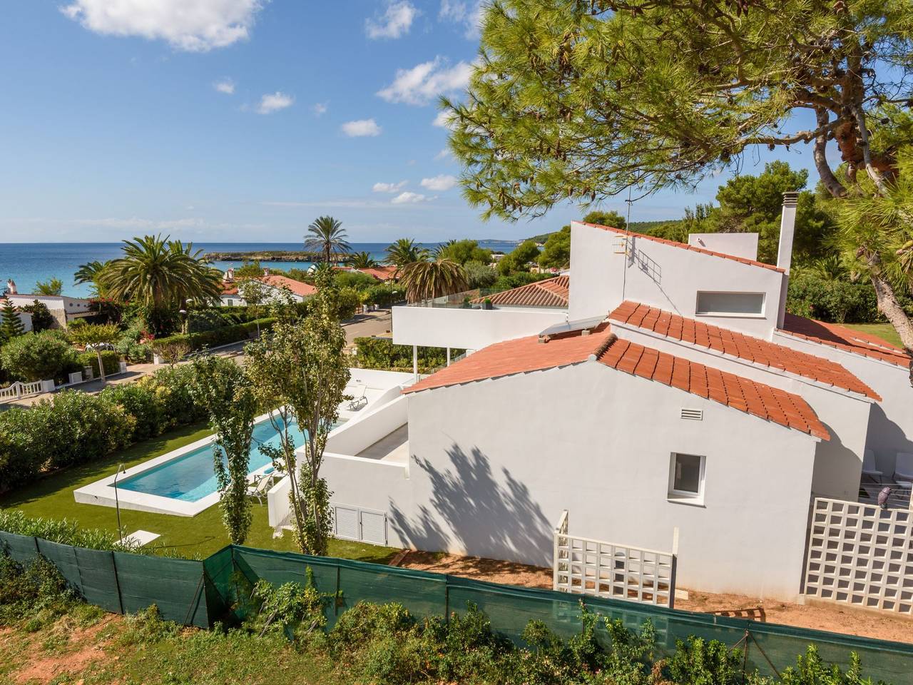 Villa Lucia mit Meerblick und Pool in Santo Tomas in Santo Tomas, Es Migjorn Gran