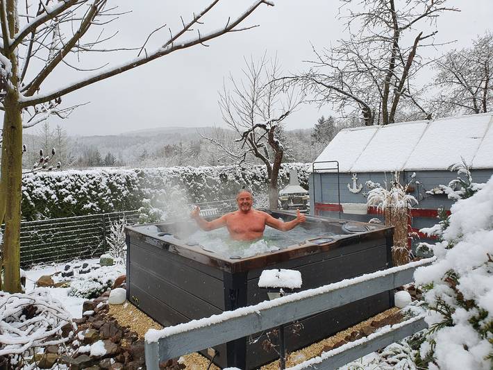 Ferienwohnung für 4 Personen, mit Garten und Whirlpool in Rhön-Bayern