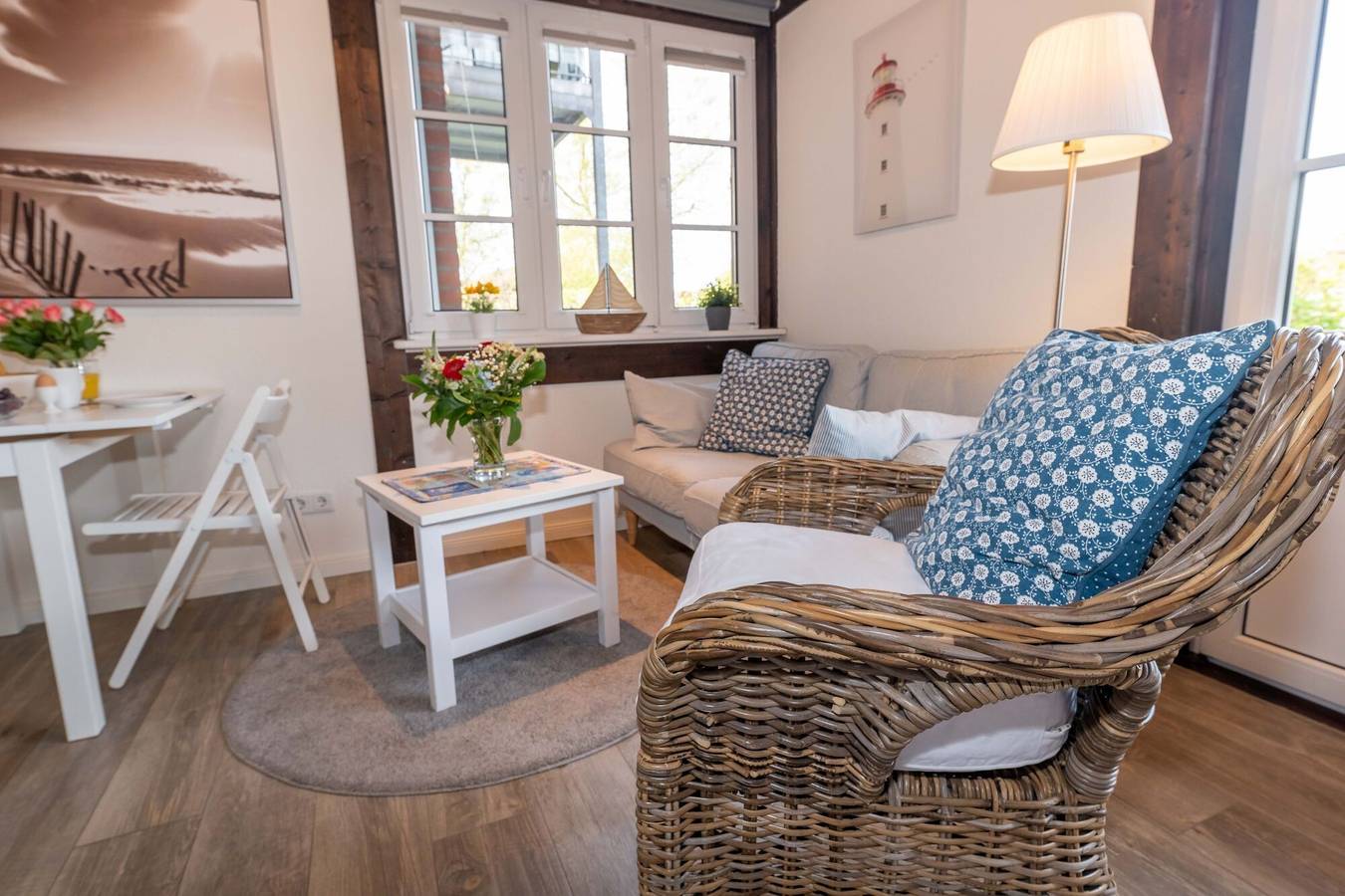 Ganzes Studio, Studio 'Strandgut' mit privater Terrasse, Gemeinschaftsgarten und Wi-Fi in Pellworm, Nordseeküste