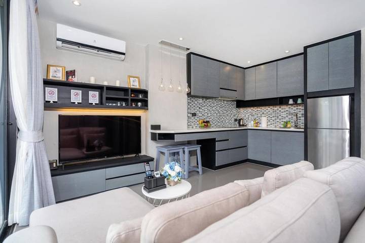 Gîte pour 2 personnes, avec terrasse ainsi que vue et piscine à Kamala Beach