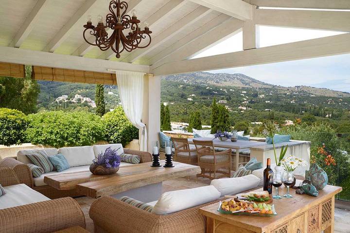 Glamping for 12 people, with Ocean view and Terrace as well as Garden in Greece