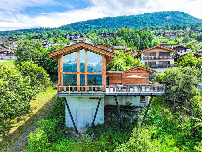 Ferienhaus für 8 Personen, mit Garten und Sauna in Nendaz