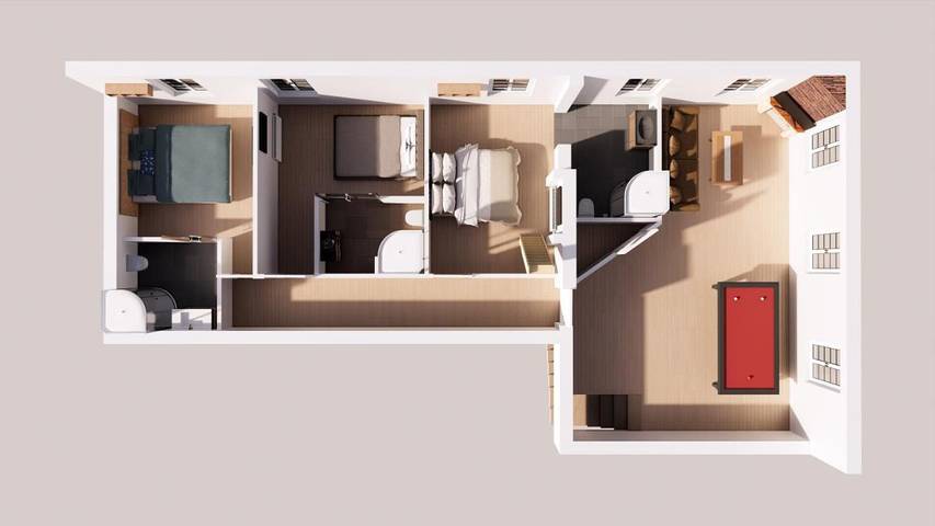 Location de vacances pour 3 personnes, avec piscine ainsi que vue et jardin dans La Sauve - 2