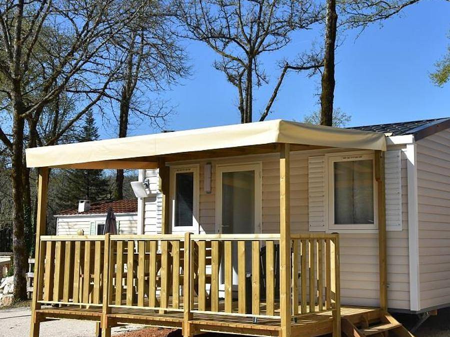 Camping La Chêneraie **** - Mobilhome 2 personnes - Cottage Le Cahita - climatisé - 1 chambre - S in Saint-Géry-Vers, Parc Naturel Régional des Causses du Quercy
