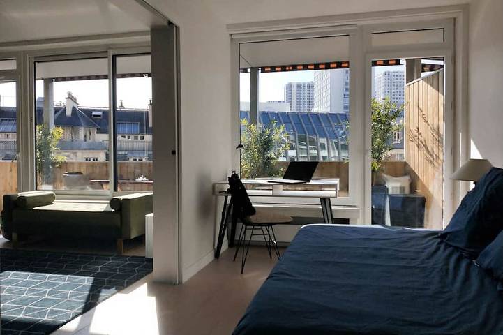 Gîte pour 2 personnes, avec terrasse et jacuzzi dans Paris Rue Sextius Michel - 3