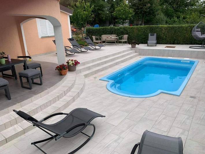 Villa pour 9 personnes, avec piscine ainsi que vue et jardin à Funtana - 2