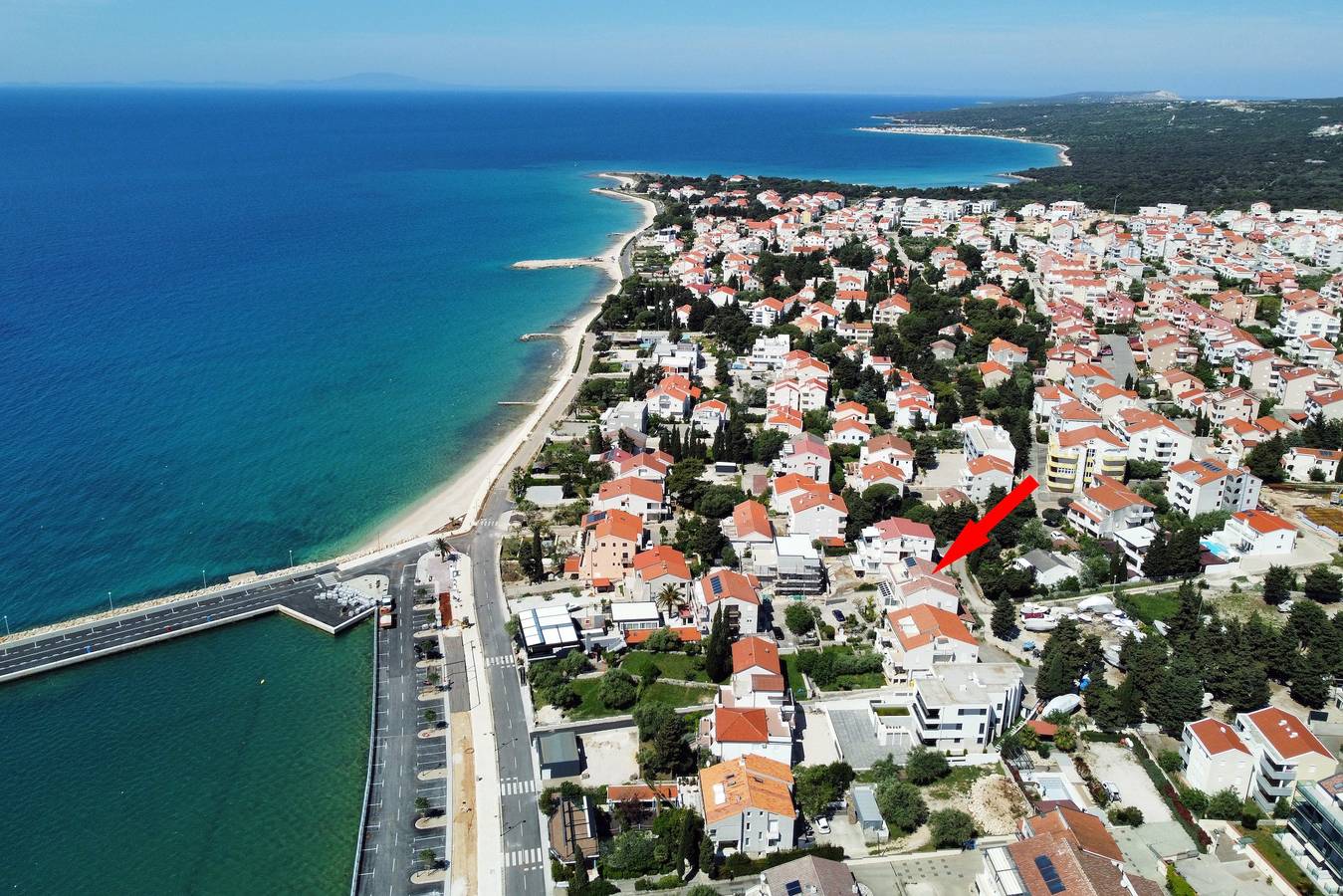 Geheel appartement, Eenkamerappartement met een balkon en uitzicht op de zee Novalja (Pag) A-6317-d in Novalja, Pag