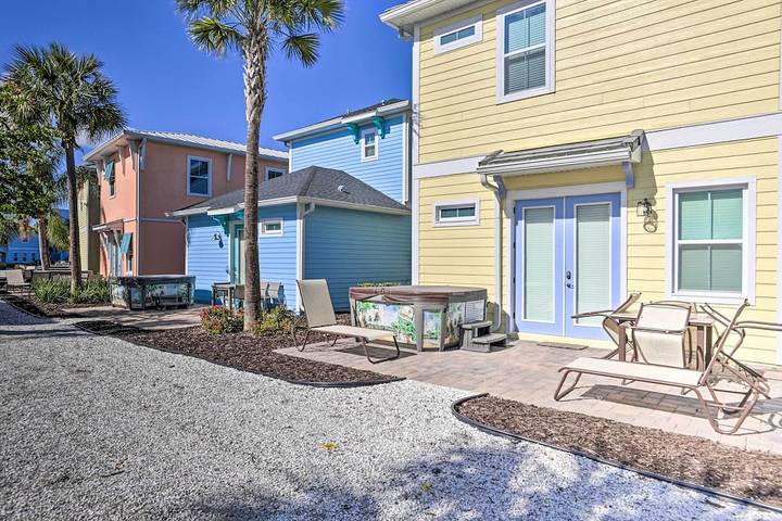 Cabin for 9 people, with hot tub and yard in Central Florida